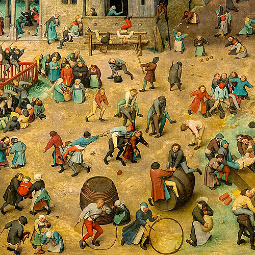 Когда не было планшета, или семь простых игр, запечатлённых в живописи