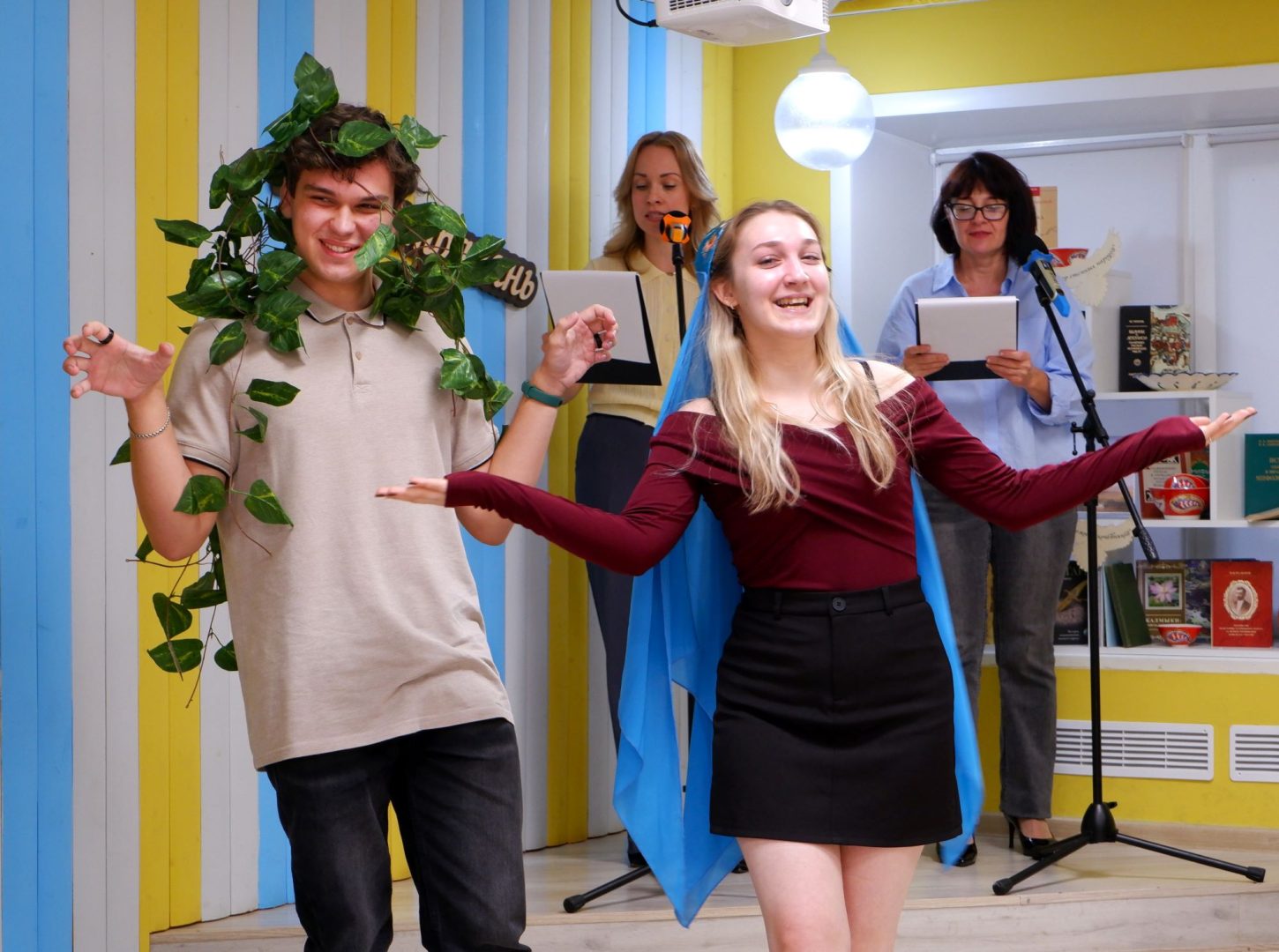 Степные сказки: в астраханской библиотеке прошел этнический перформанс